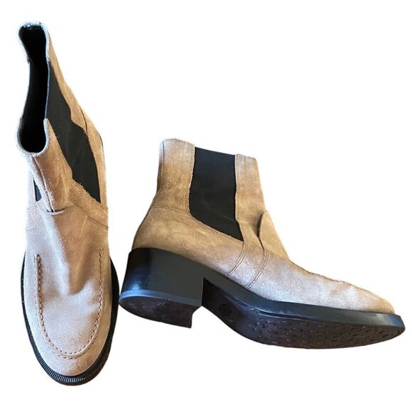 Tods Tronchetto Chelsea Ankle Boot Leather Suede Tan - Picture 5 of 11